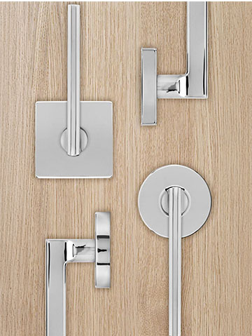 Pace Line | Square Rose Lever | 33-D009264BLK